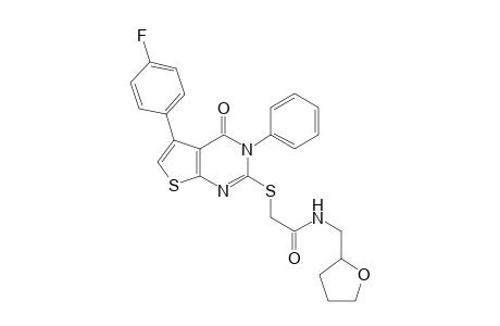 Acetamide, 2-[[5-(4-fluorophenyl)-3,4-dihydro-4-oxo-3-phenylthieno[2,3-d]pyrimidin-2-yl]thio]-N-[(tetrahydro-2-furanyl)methyl]-