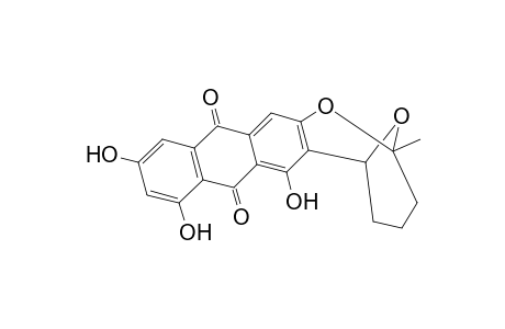 2,6-Epoxy-2H-anthra[2,3-b]oxocin-8,13-dione, 3,4,5,6-tetrahydro-7,9,11-trihydroxy-2-methyl-