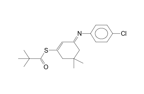 (E)-1-PIVALOYLTHIO-3-(4-CHLOROPHENYLIMINO)-5,5-DIMETHYL-1-CYCLOHEXENE