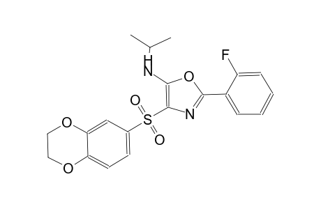 5-oxazolamine, 4-[(2,3-dihydro-1,4-benzodioxin-6-yl)sulfonyl]-2-(2-fluorophenyl)-N-(1-methylethyl)-