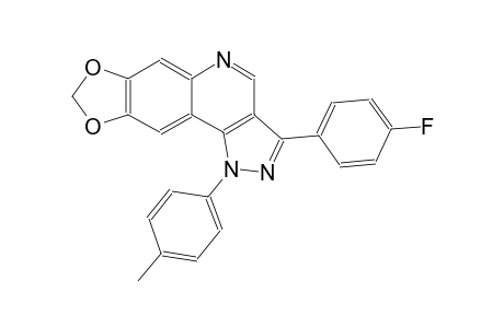 3-(4-fluorophenyl)-1-(4-methylphenyl)-1H-[1,3]dioxolo[4,5-g]pyrazolo[4,3-c]quinoline