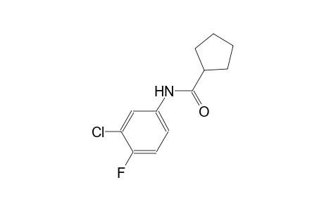 N-(3-chloro-4-fluorophenyl)cyclopentanecarboxamide