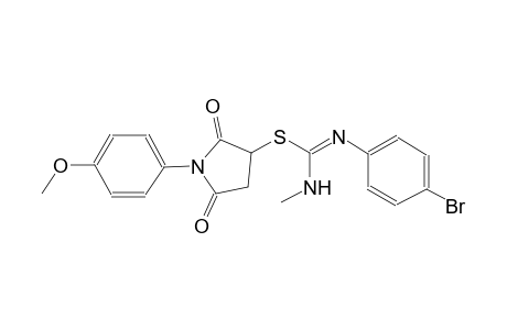 carbamimidothioic acid, N'-(4-bromophenyl)-N-methyl-, 1-(4-methoxyphenyl)-2,5-dioxo-3-pyrrolidinyl ester