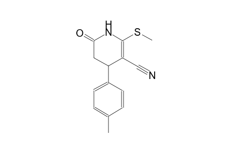 3-pyridinecarbonitrile, 1,4,5,6-tetrahydro-4-(4-methylphenyl)-2-(methylthio)-6-oxo-