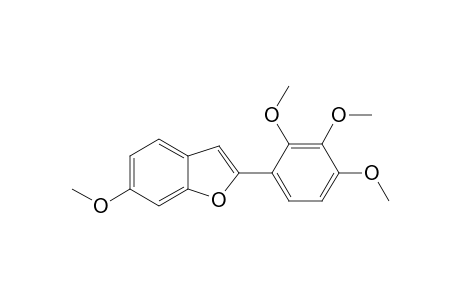 Benzofuran, 6-methoxy-2-(2,3,4-trimethoxyphenyl)-