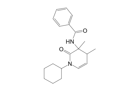 N-(1-cyclohexyl-2-keto-3,4-dimethyl-4H-pyridin-3-yl)benzamide
