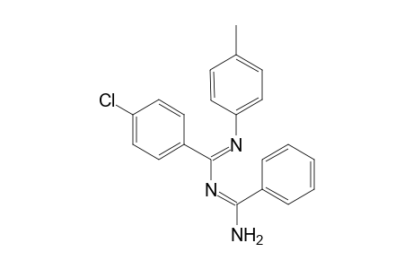 1-(4-Methylphenyl)]-2-(4-chlorophenyl)-4-phenyl-1,3,5-triazapenta-1,3-diene
