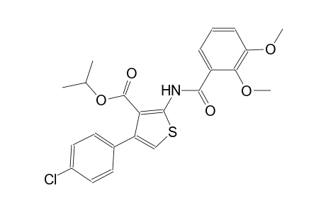 isopropyl 4-(4-chlorophenyl)-2-[(2,3-dimethoxybenzoyl)amino]-3-thiophenecarboxylate