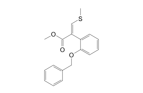 Benzeneacetic acid, alpha-[(methylthio)methylene]-2-(phenylmethoxy)-, methyl ester