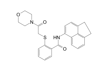 Benzamide, N-(1,2-dihydro-5-acenaphthylenyl)-2-[[2-(4-morpholinyl)-2-oxoethyl]thio]-