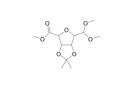 DL-Alluronic acid, 2,5-anhydro-3,4-O-(1-methylethylidene)-, methyl ester, 1-(dimethyl acetal)