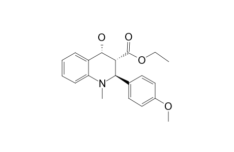 Ethyl (2S*,3R*,4R*)-4-Hydroxy-2-(4-methoxyphenyl)-1-methyl-1,2,3,4-tetrahydroquinoline-3-carboxylate
