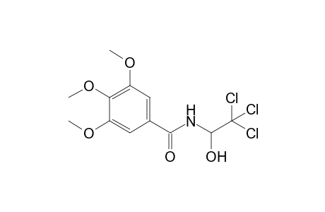 3,4,5-trimethoxy-N-(2,2,2-trichloro-1-hydroxy-ethyl)benzamide