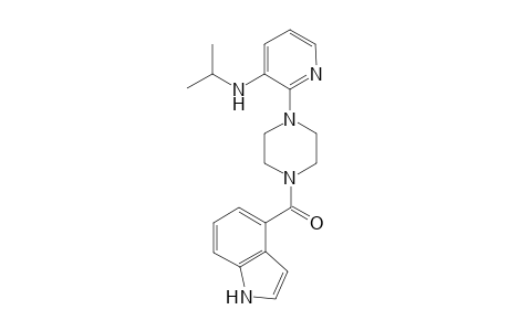 1-(Indolyl-4-carbonyl)-4-[3-(1-methylethyl)amino-2-pyridyl]piperazine