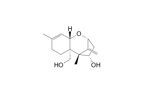 Trichotheca-9,12-diene-4,15-diol, (4.alpha.,11.beta.)-(.+-.)-