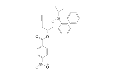 (R)-1-((tert-Butyldiphenylsilyl)oxy)pent-4-yn-2-yl 4-nitrobenzoate