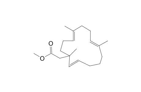 Methyl 2-[(E,E,E)-1,7,11-Trimethylcyclotetradeca-2,7,11-trienyl]acetate