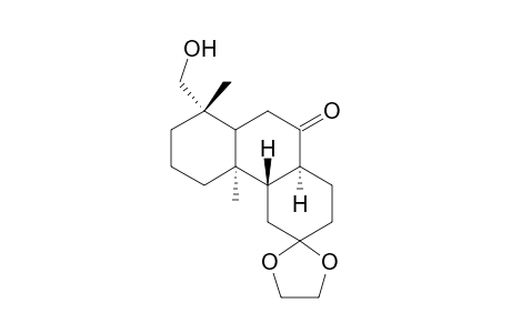 12,12-Ethylenedioxy-19-hydroxypodocarpan-7-one