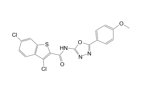 3,6-dichloro-N-[5-(4-methoxyphenyl)-1,3,4-oxadiazol-2-yl]-1-benzothiophene-2-carboxamide
