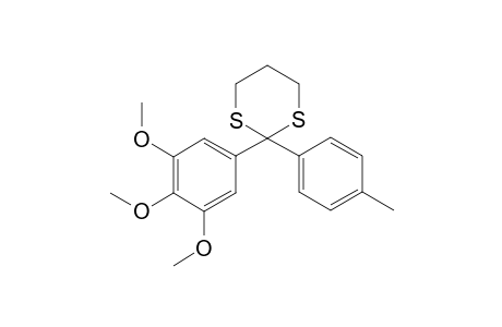 2-(3',4',5'-trimethoxyphenyl)-2-(4''-methylphenyl)-1,3-dithiane