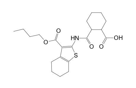 2-({[3-(butoxycarbonyl)-4,5,6,7-tetrahydro-1-benzothien-2-yl]amino}carbonyl)cyclohexanecarboxylic acid