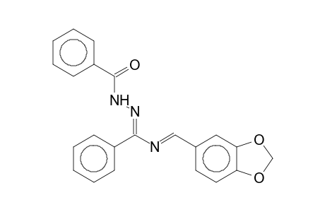 N-[(E)-1,3-Benzodioxol-5-ylmethylidene]-N'-benzoylbenzenecarbohydrazonamide
