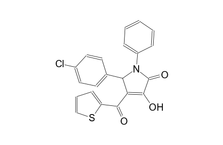 5-(4-chlorophenyl)-3-hydroxy-1-phenyl-4-(2-thienylcarbonyl)-1,5-dihydro-2H-pyrrol-2-one