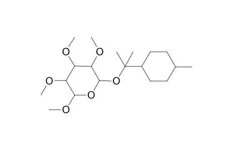 1-Paramenthyl,2,3,4-tri-o-methyl,5-methoxyxylopyranose