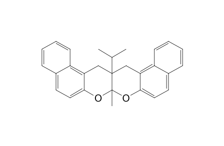 15H,16H-Naphtho[2,1-b]naphtho[1',2':5,6]pyrano[3,2-e]pyran, 7a,15a-dihydro-7a-methyl-15a-(1-methylethyl)-, trans-