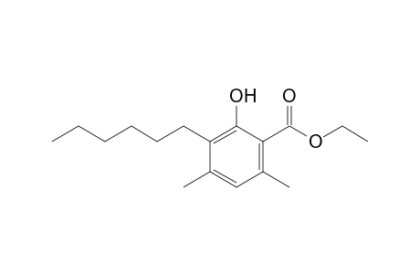 Ethyl 3-Hexyl-2-hydroxy-4,6-dimethylbenzoate