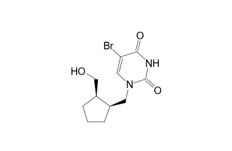 (+-)-cis-5-Bromo-1-[2-(hydroxymethyl)cyclopentyl]uracil