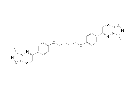 1,4-bis{4-(3-methyl-7H-[1,2,4]triazolo[3,4-b][1,3,4]thiadiazine-6-yl)phenoxy}butane