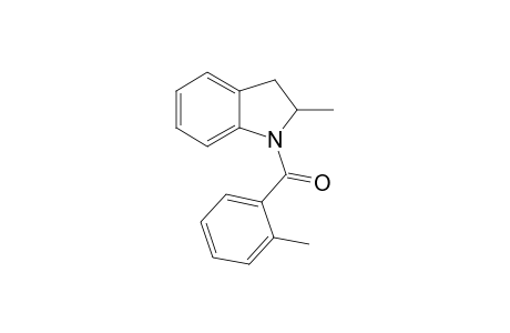 1H-Indole, 2,3-dihydro-2-methyl-1-(2-methylbenzoyl)-