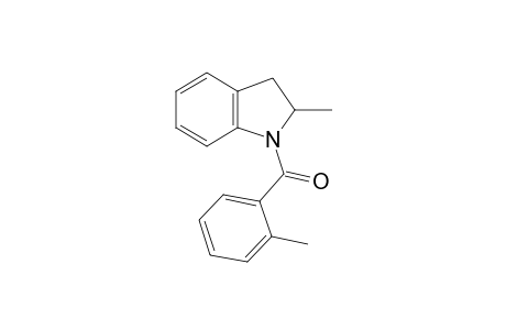 1H-Indole, 2,3-dihydro-2-methyl-1-(2-methylbenzoyl)-