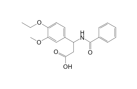 3-Benzamido-3-(4-ethoxy-3-methoxy-phenyl)propanoic acid