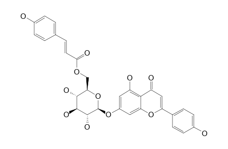 APIGENIN-7-O-BETA-D-(6''-TRANS-PARA-COUMAROYL)-GLUCOPYRANOSIDE