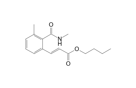 (E)-(n)-Butyl 3-{3-methyl-2-(methylcarbamoyl)phenyl}acrylate