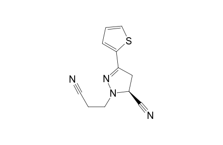 cis-1-(2-cyanoethyl)-3-(thiophen-2-yl)-5-cyano-4,5-dihydropyrazole