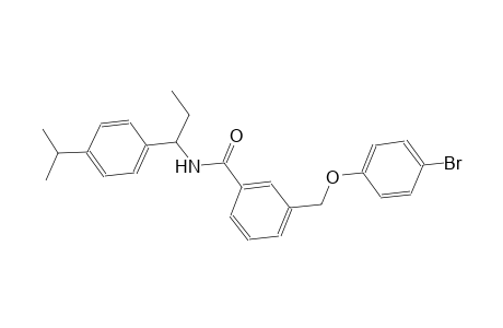 3-[(4-bromophenoxy)methyl]-N-[1-(4-isopropylphenyl)propyl]benzamide