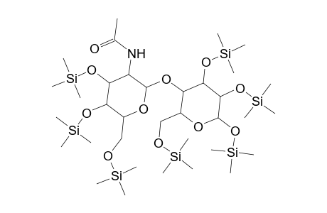 D-Galactopyranose, 4-O-[2-(acetylamino)-2-deoxy-3,4,6-tris-O-(trimethylsilyl)-.beta.-D-galactopyranosyl]-1,2,3,6-tetrakis-O-(trimethylsilyl)-