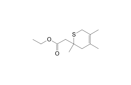 2-(3,4,6-trimethyl-2,5-dihydrothiopyran-6-yl)acetic acid ethyl ester