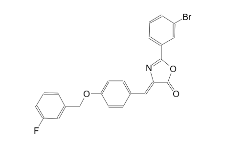 (4Z)-2-(3-bromophenyl)-4-{4-[(3-fluorobenzyl)oxy]benzylidene}-1,3-oxazol-5(4H)-one