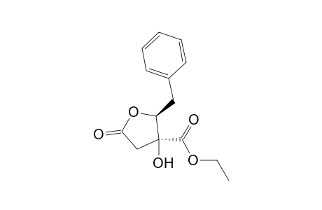 (2S*,3S*) Ethyl 2-benzyl-3-hydroxy-5-oxo-3-tetrahydrofurancarboxylate