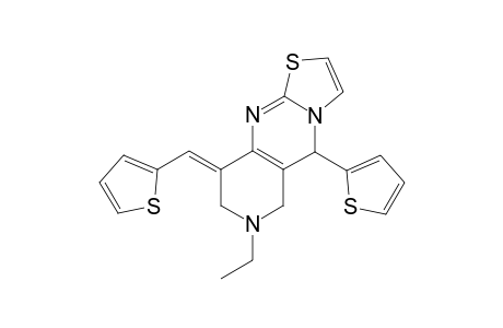 7-ethyl-9-(thien-2-ylmethylidene)-5-(thien-2-yl)-6,7,8,9-tetrahydro-5H-pyrido[4,3-d]thiazolo[3,2-a]pyramidines