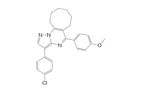 cycloocta[e]pyrazolo[1,5-a]pyrimidine, 3-(4-chlorophenyl)-6,7,8,9,10,11-hexahydro-5-(4-methoxyphenyl)-