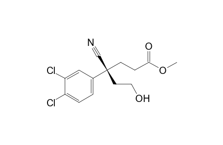 (S)-Methyl 4-cyano-4-(3',4'-dichlorophenyl)-6-hydroxyhexanoate
