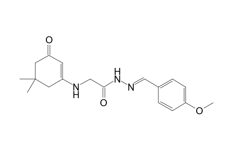 2-(5,5-Dimethyl-3-oxocyclohex-1-enylamino)-N'-(4-methoxybenzylidene)acetohydrazide