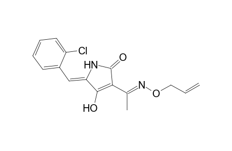 (Z)-5-(2-chlorobenzylidene)-4-hydroxy-3-((E)-1-(allyloxyimino)ethyl)-pyrroline-2-one