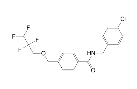 N-(4-chlorobenzyl)-4-[(2,2,3,3-tetrafluoropropoxy)methyl]benzamide
