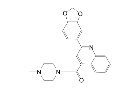 2-(1,3-benzodioxol-5-yl)-4-[(4-methyl-1-piperazinyl)carbonyl]quinoline